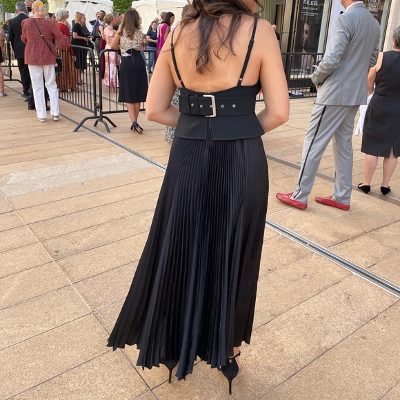 A.L.C Gwen Pleated Midi Dress - Picture 5 of 5